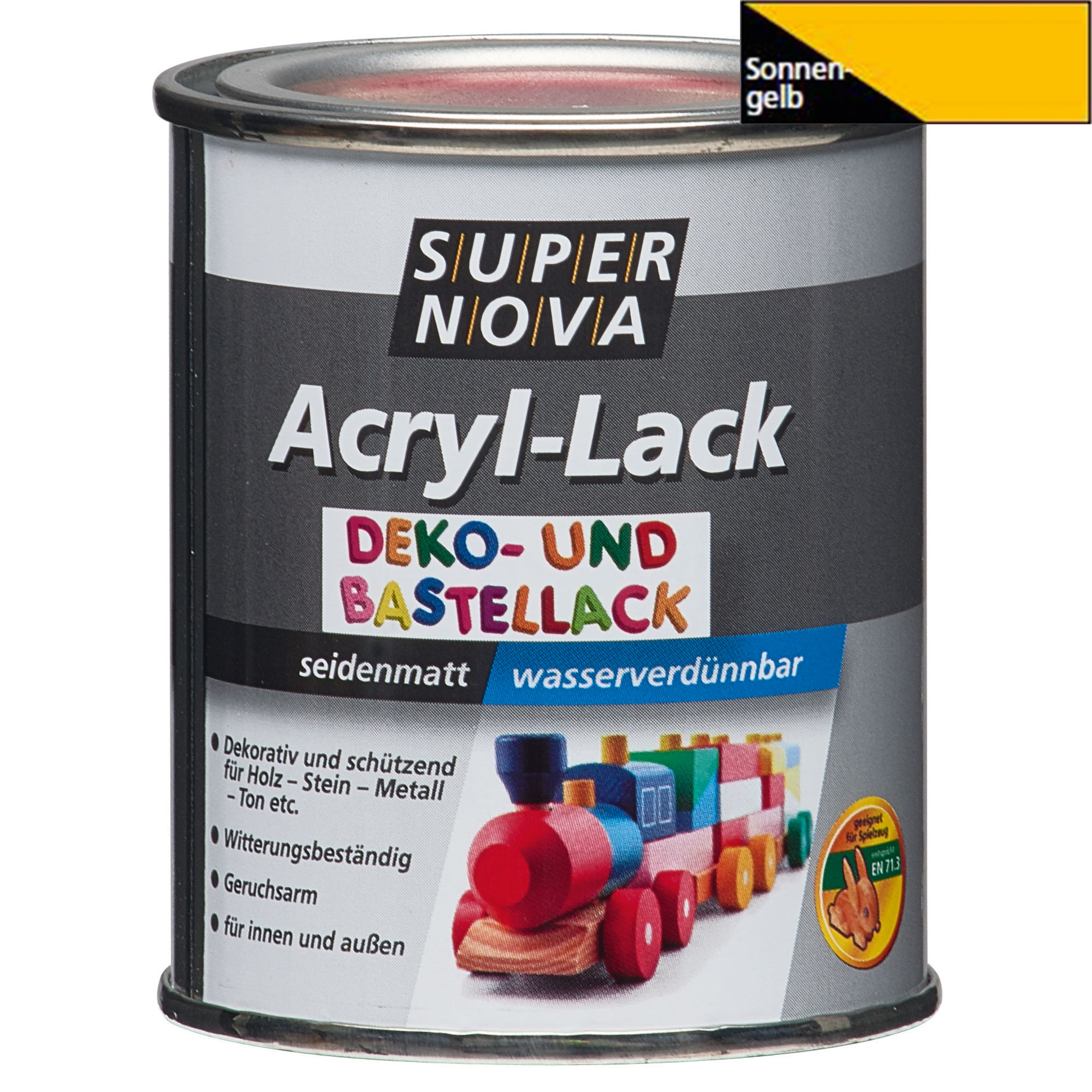 Acryl-Bastellack - sonnengelb - 125 ml