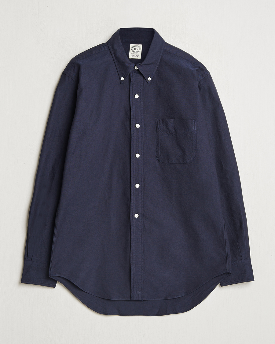 Kamakura Shirts Vintage Ivy Oxford Button Down Shirt Navy