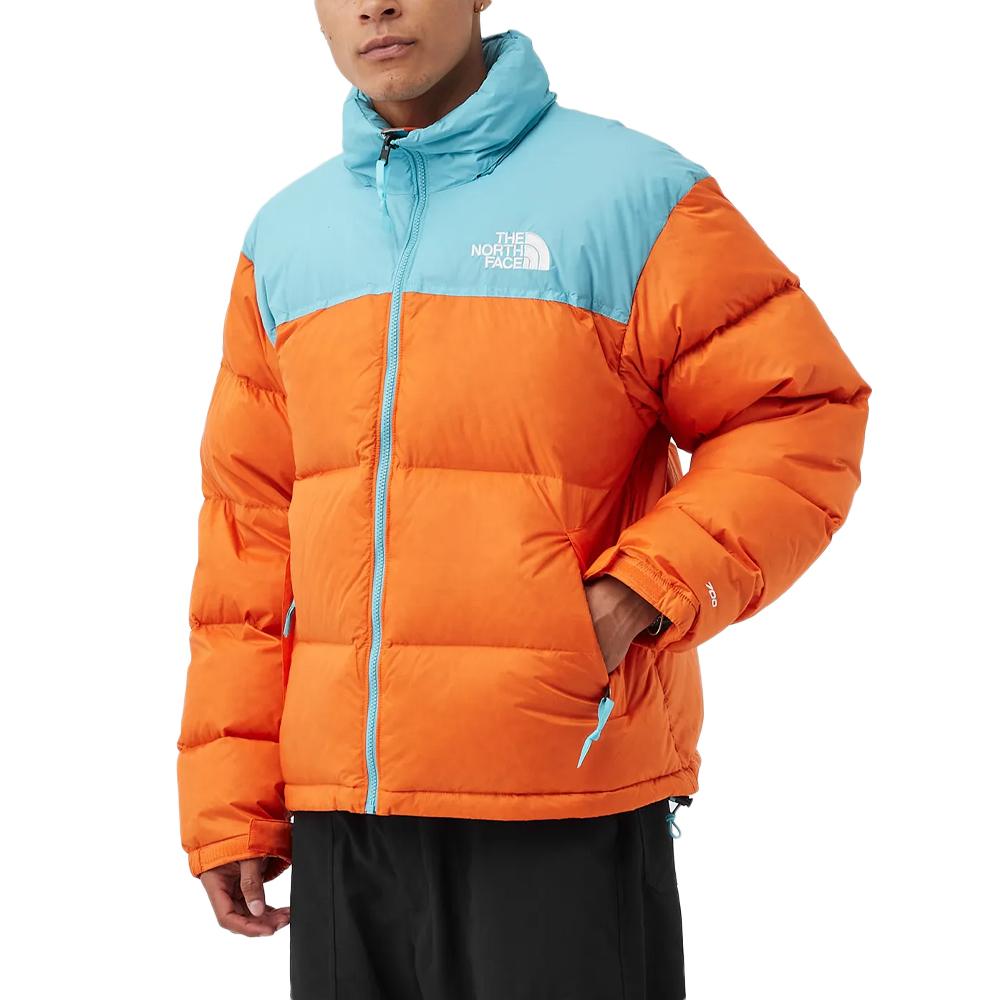 The North Face Doudoune Bleu/Orange Homme The North Face Retro Nuptse