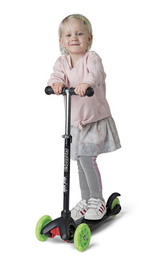 CALIFORNIA CF KIDS 3xPU HJULmLYS D Sort & grøn
