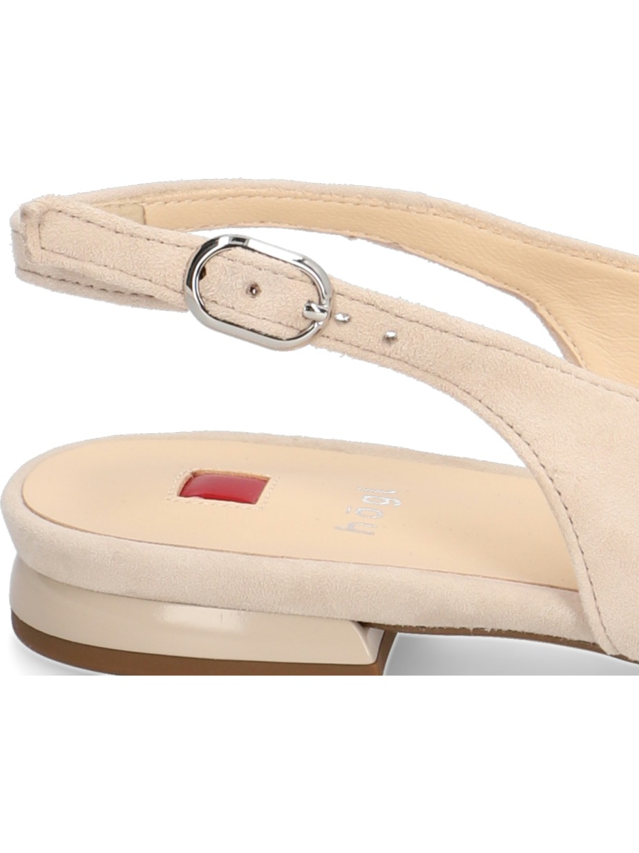 Veloursleder Slingpumps
