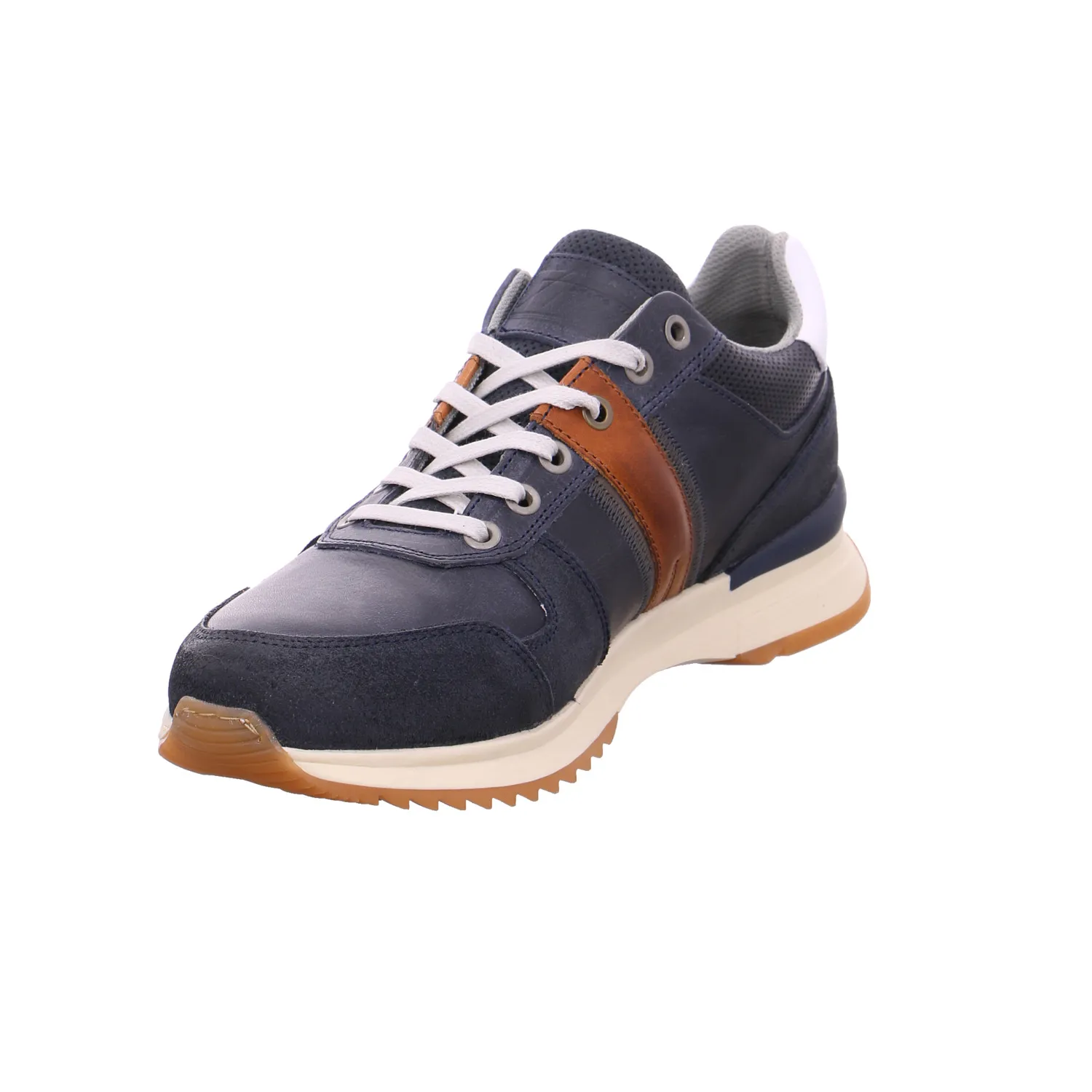 BULLBOXER Halbschuhe Sneaker Blau Leder