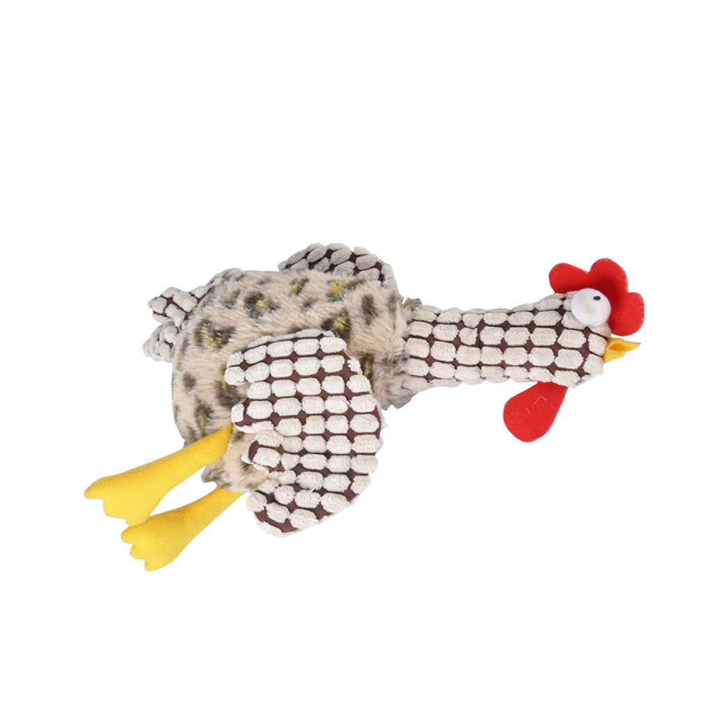 Peluche coq pour chien 23x30x9cm