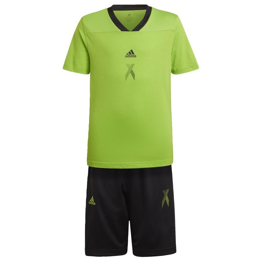 adidas Pack X Vert/Noir Enfant