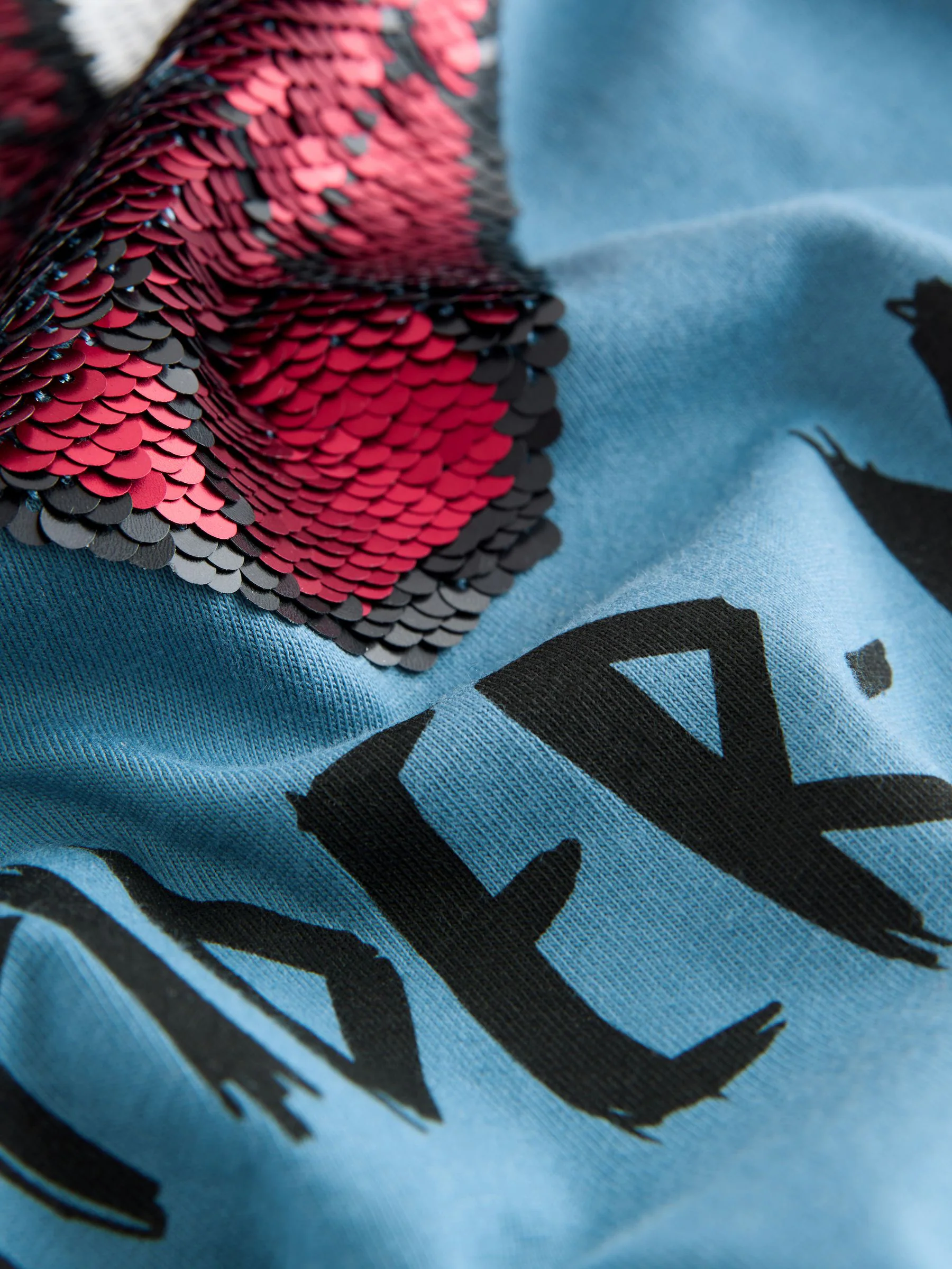 Spiderman blauw - Flippy T-shirt met omkeerbare pailletten (3-16jr)