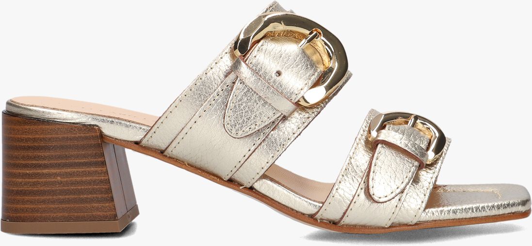 gouden stefano lauran sandalen met hak 23118