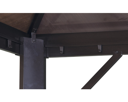 Costa Paviljoen 3 x 3,65 x 2,6 m met polycarbonaat dakpanelen en aluminium frame