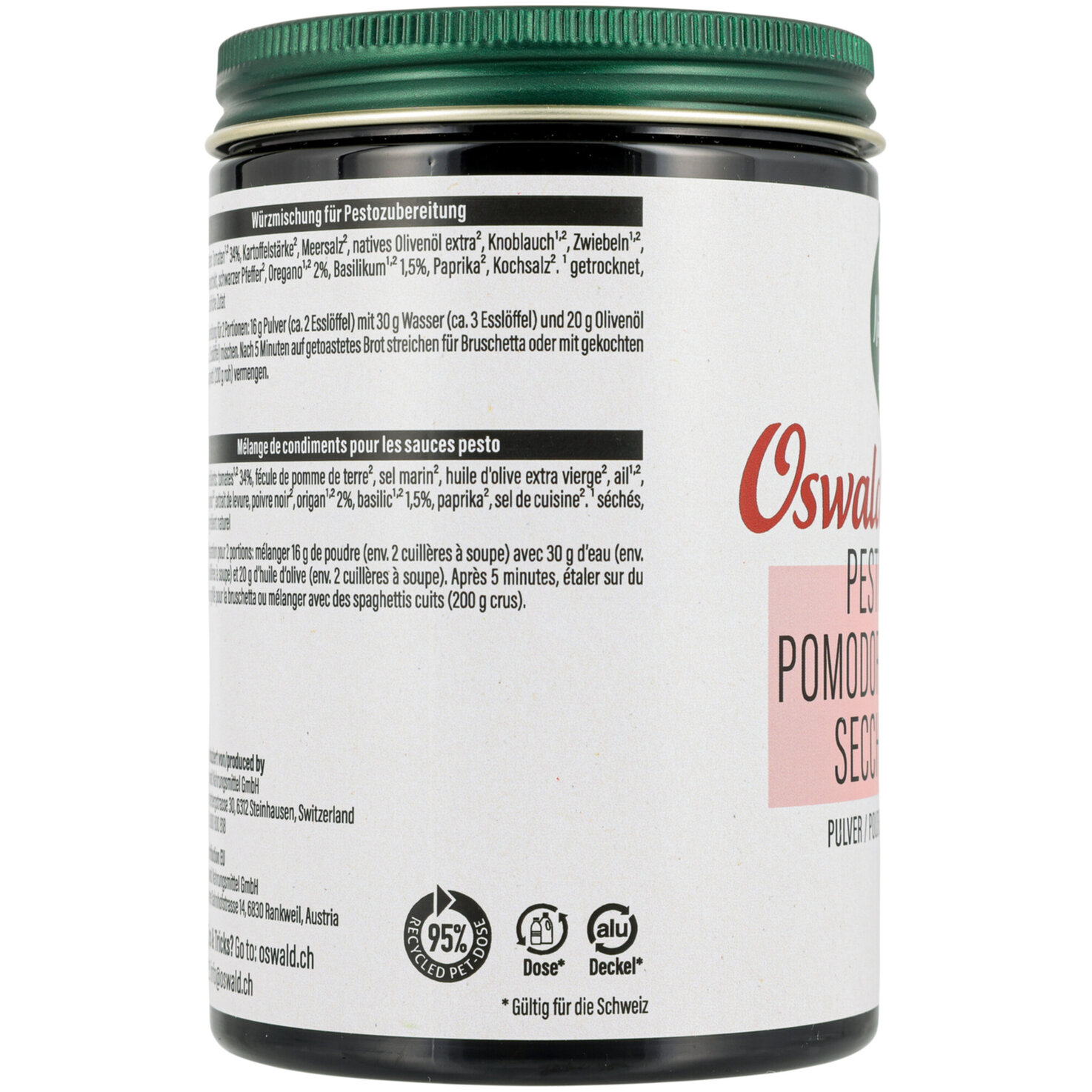 Oswald Naturschätze Pesto Pomodori secchi
