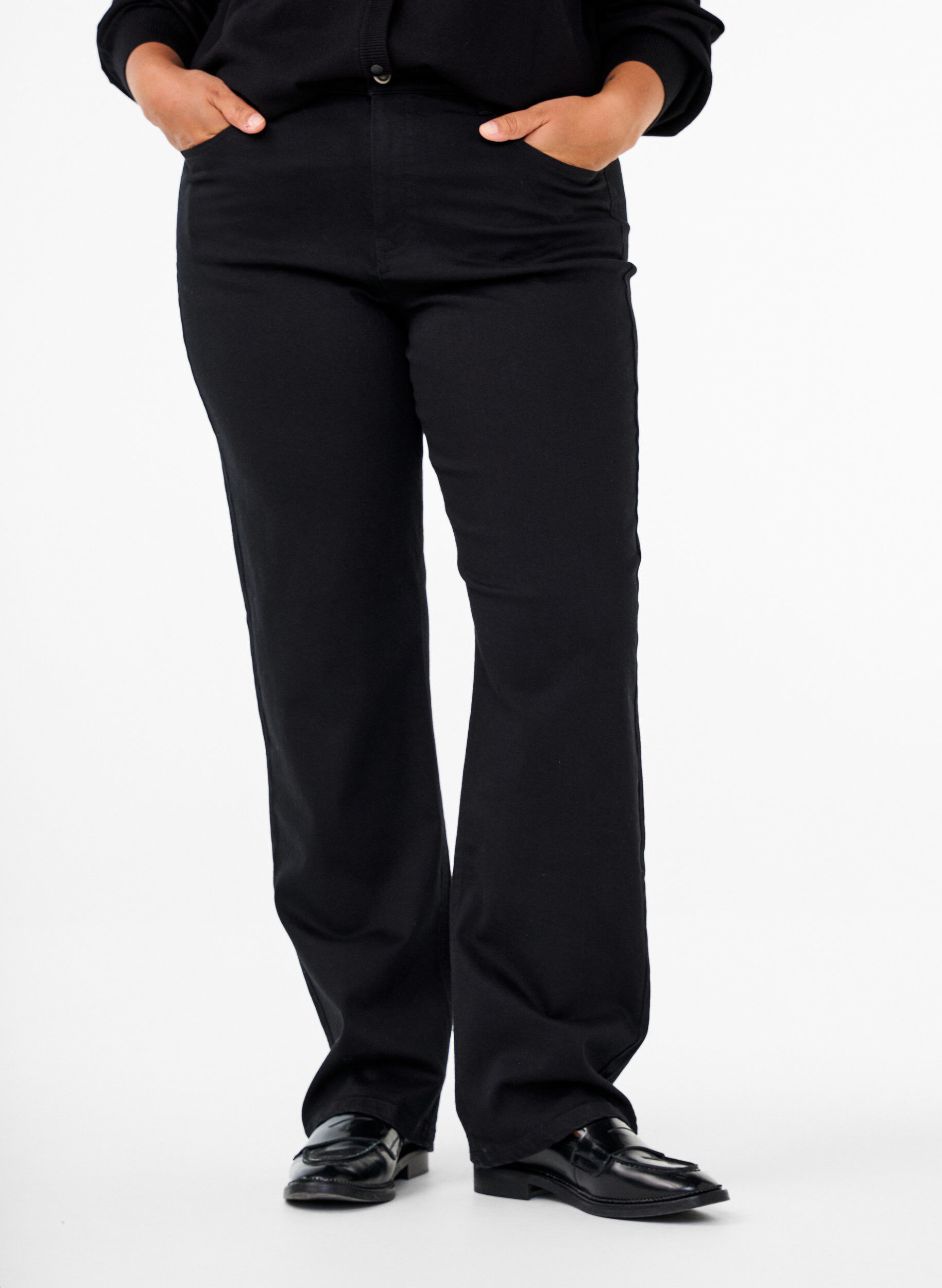 Højtaljede Gemma jeans med straight fit