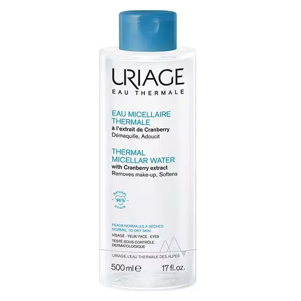 Uriage Eau Micellaire Thermale Démaquillante Peaux Normales à Sèches 500ml