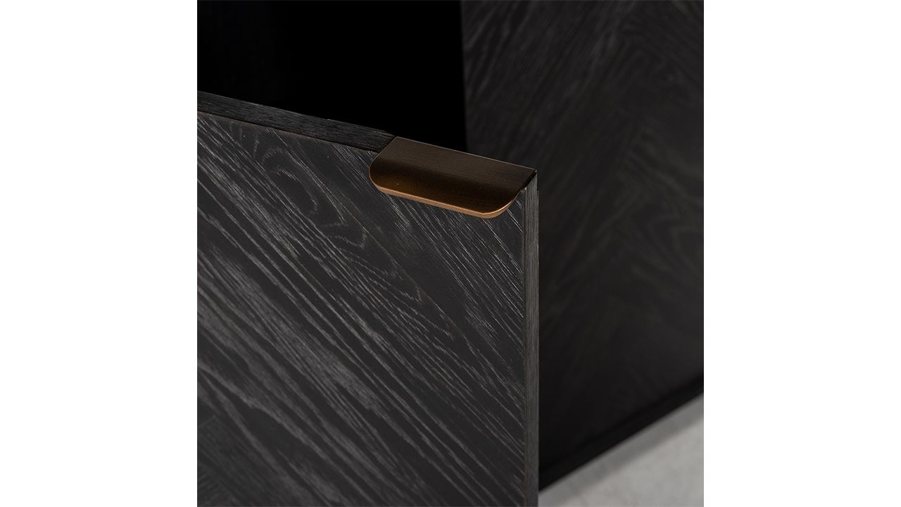 Boekenkast 210708 Blackbone Brass B100 x D40 x H220 cm