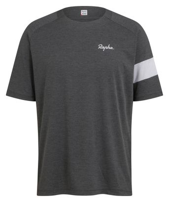 T-Shirt VTT Rapha Trail Technical Gris Foncé/Clair