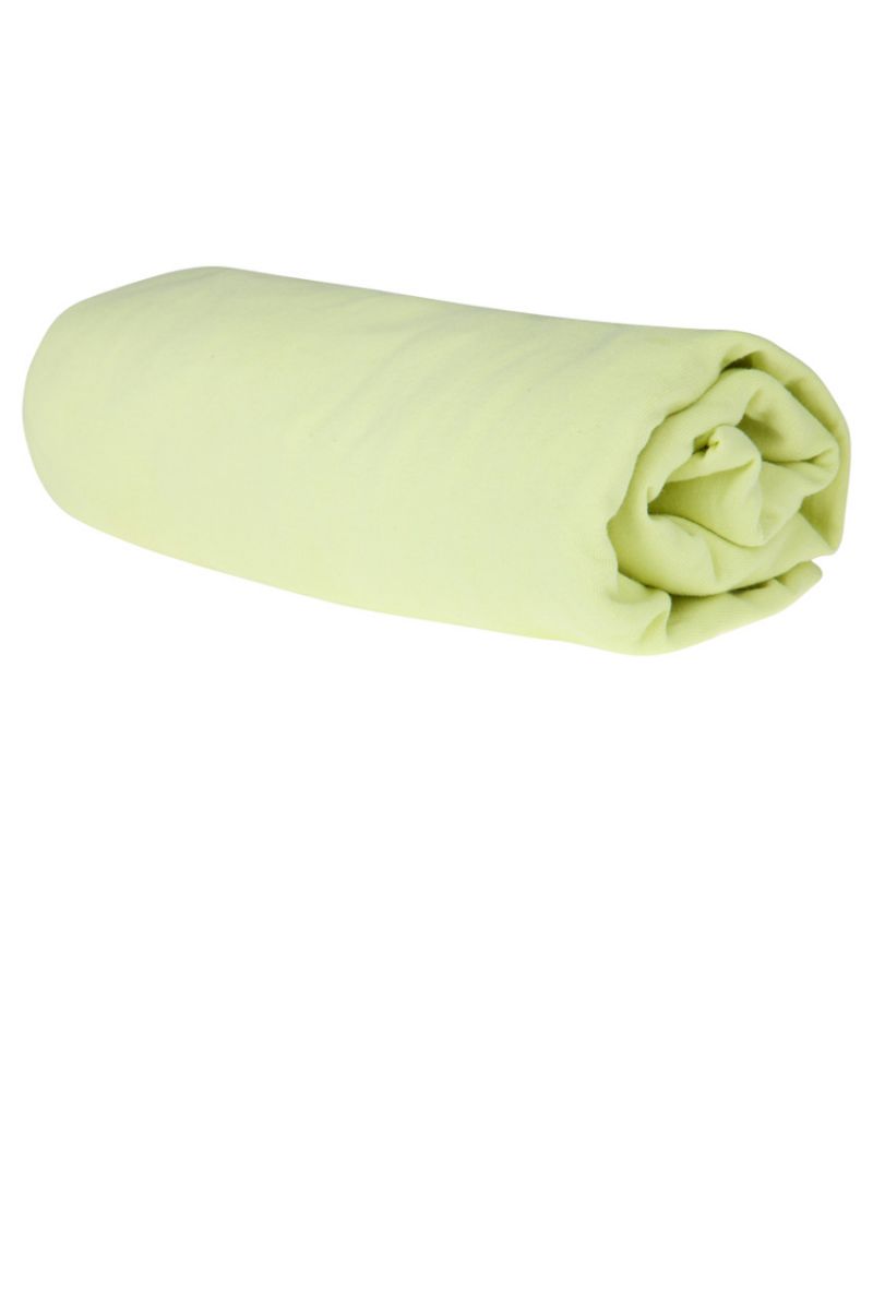 Drap housse en coton 70 x140 cm - Vert/Bleu