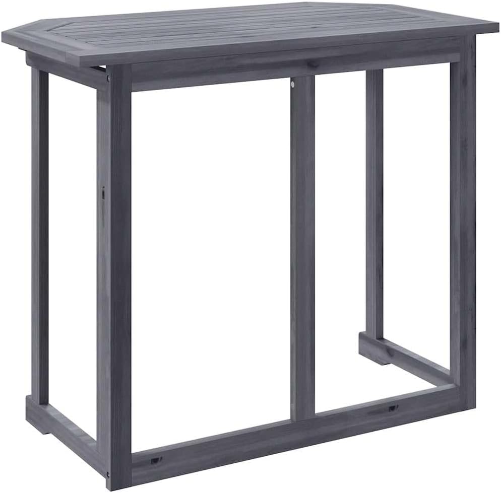 Balkontisch Klappbar 90x50x74 cm Massivholz Akazie Bartisch, Bistrotisch Bartheke für Hausbar, Wohnzimmer und Esszimme