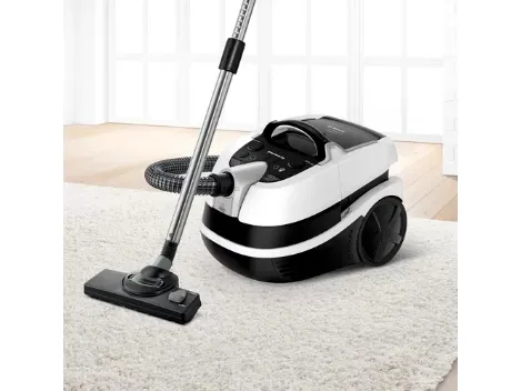 Bosch Serie | 4 AquaWash&Clean BWD421PRO - Støvsuger - beholder - pose / uden pose - hvid/sort