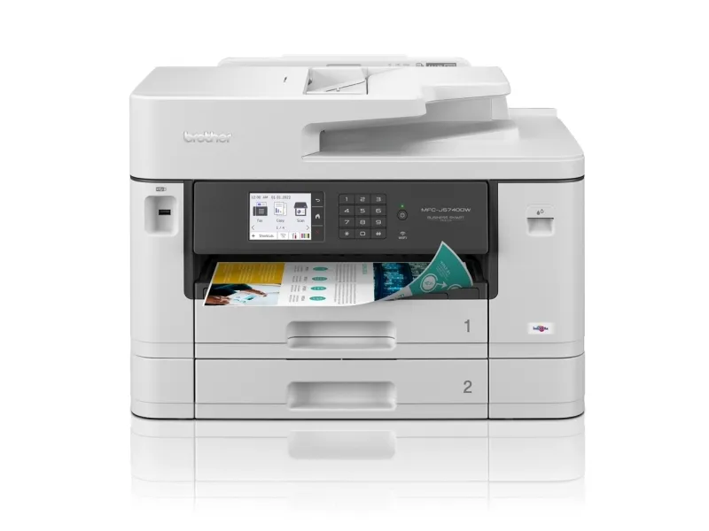 Brother MFC-J5740DW - Multifunktionsprinter - farve - blækprinter - A3 (medie) - op til 25 spm (kopiering) - op til 28 spm (udskriver) - 600 ark - 33.6 Kbps - USB 2.0, LAN, Wi-Fi(n), USB vært