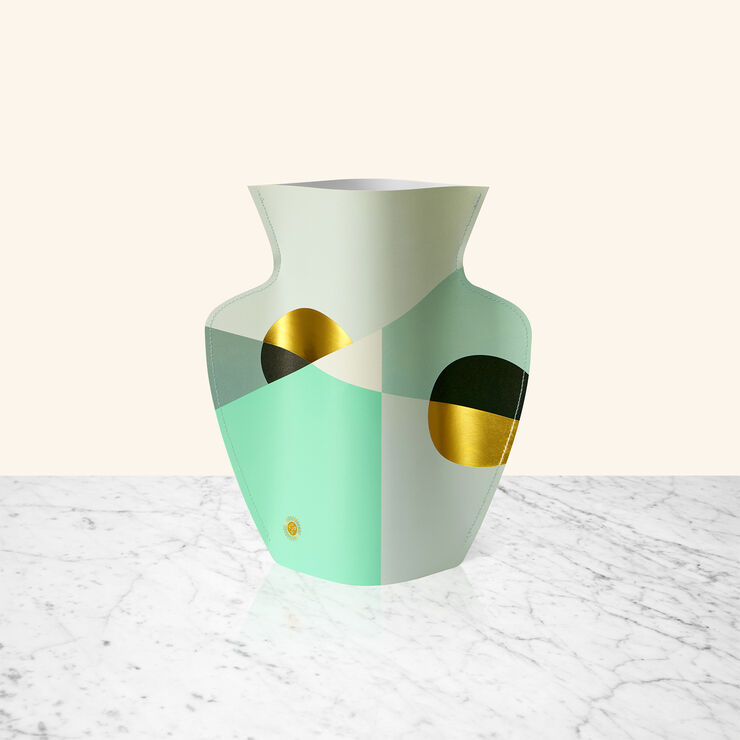 OCTAEVO PAPER VASE SIENA MINT Mint