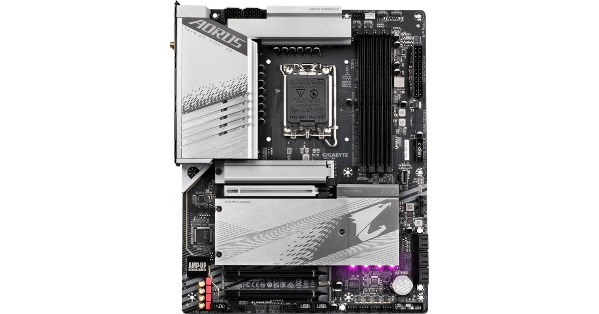 GIGABYTEZ790 AORUS ELITE AX-W socket 1700 moederbord  (Zilver, RAID, 2.5Gb-LAN, WLAN, BT, Sound, ATX, Tweedekans)