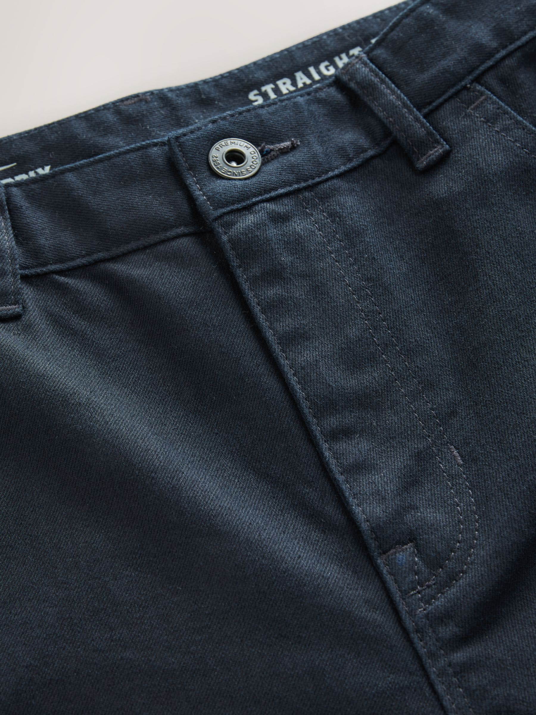 Marineblauw - Rechte, klassieke jeans met stretch