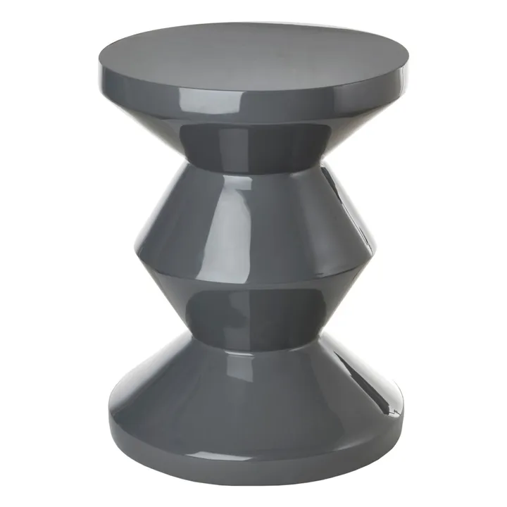 Pols Potten Tabouret Zig Zag | Gris foncé
