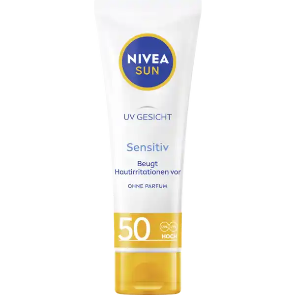 UV Gesicht sensitiv Sonnenschutz LSF 50