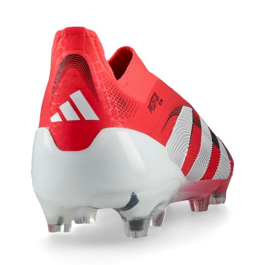 adidas Predator Elite Laceless FG Pure Victory - Lucid Red/Blanc/Noir