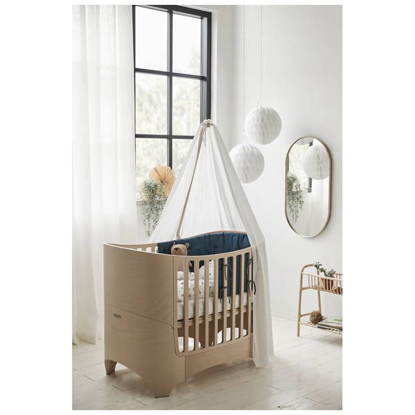 LeanderLeander   Classic Babybett mit Junior Erweiterungsteile weiss