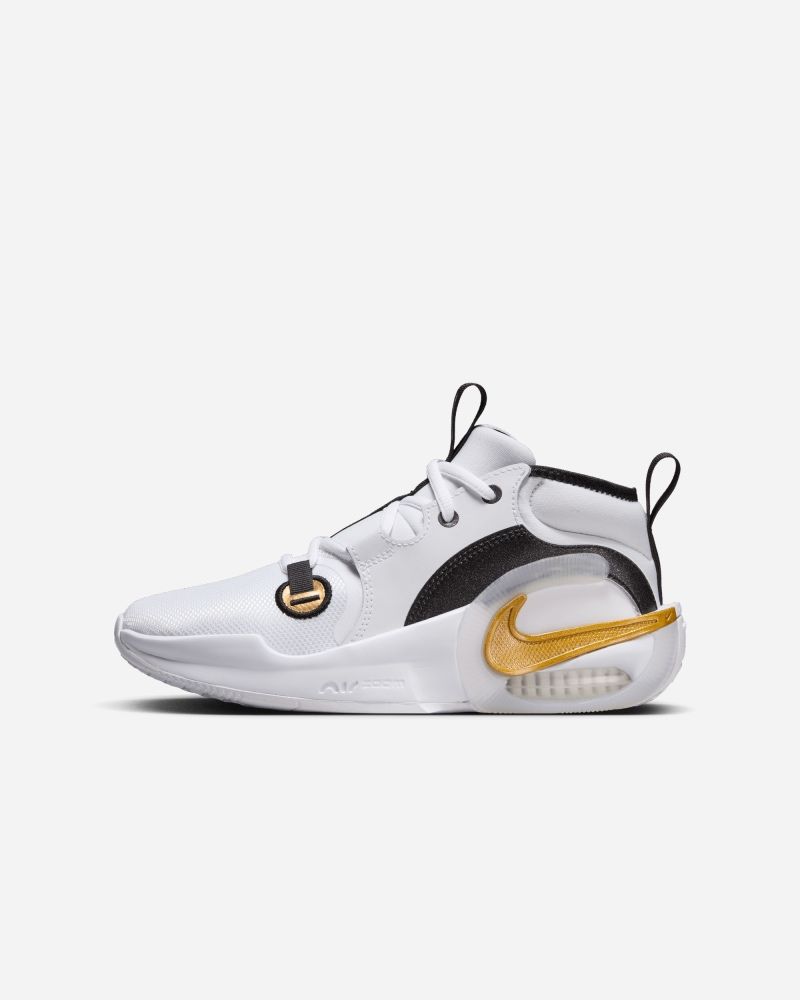 Chaussures de basket Nike Air Zoom Crossover Blanc & Or pour enfant