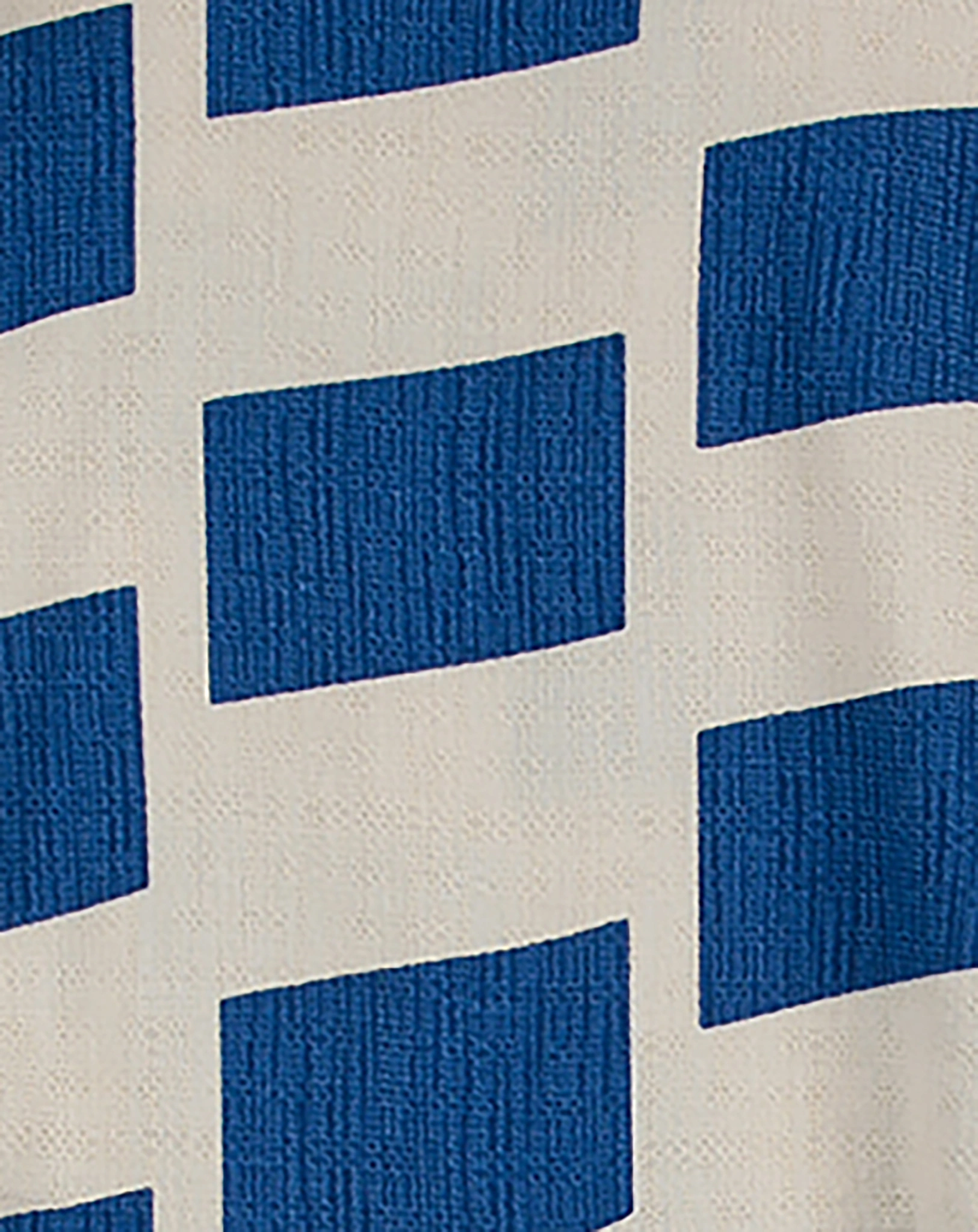 Langarm-Kleid CHECKER ALL OVER in weiß/blau
