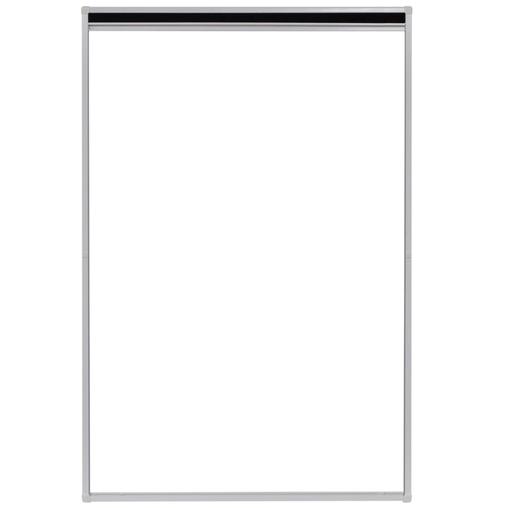 Moustiquaire plissée pour fenêtre aluminium 80 x 120 cm