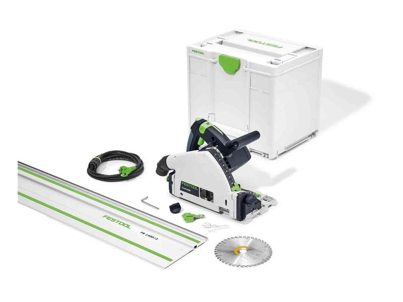 FESTOOL Tauchsäge TS 55 FEBQ-Plus FS Präzise Tauchschnitte bis 55 mm Materialstärke inklusive Führungsschiene