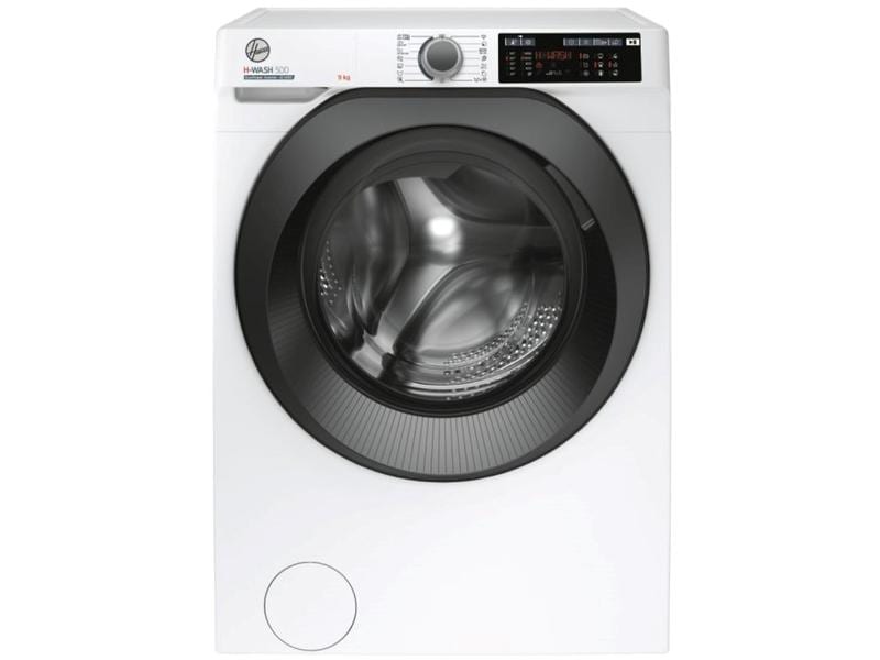 Hoover Waschmaschine HW 49XMBB/1-S Links Frontloader mit 9 kg Ladekapazität