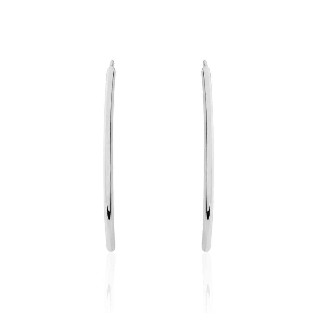 Boucles D'oreilles Pendantes Bira Argent Blanc