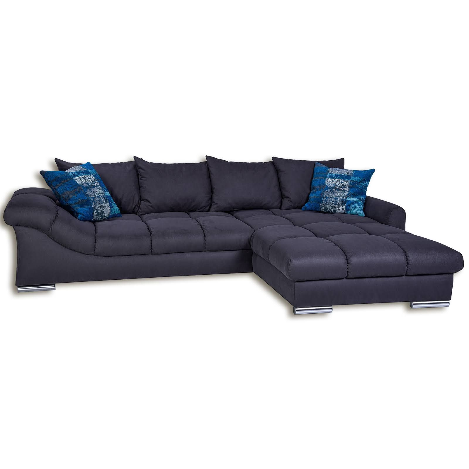 Ecksofa graphit inklusive Kissen