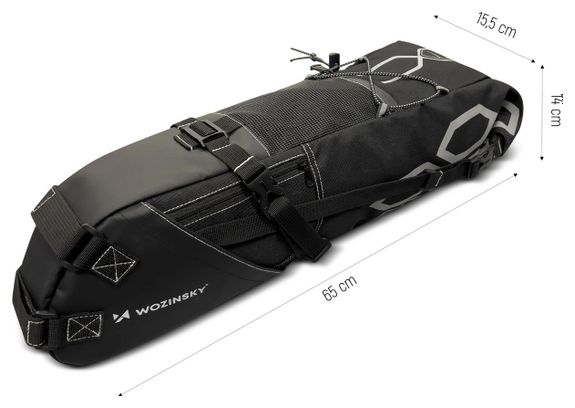 Sacoche de selle de vélo Wozinsky 12L - Noir