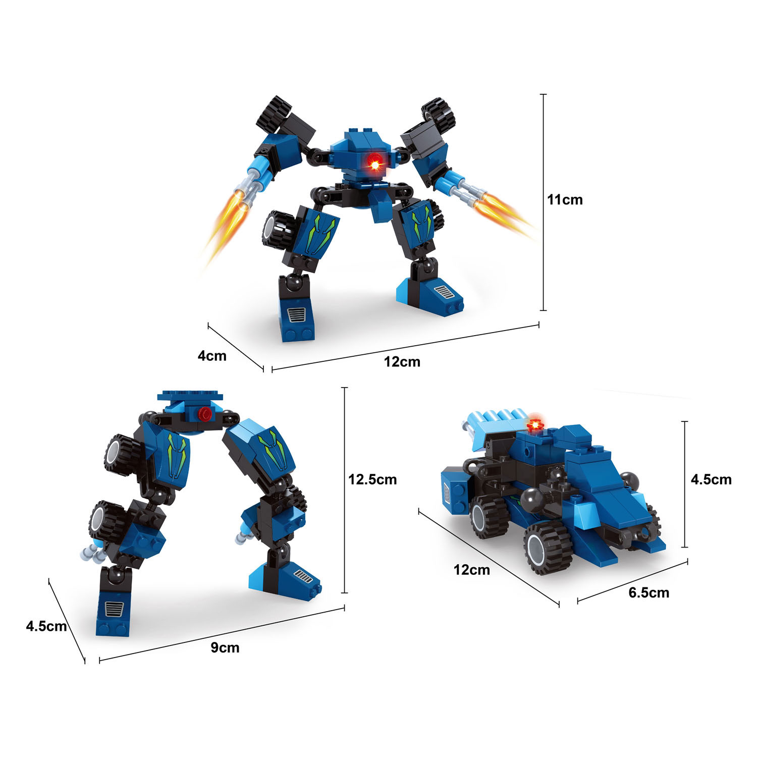 Bouwset Titan Transformeer Blauw