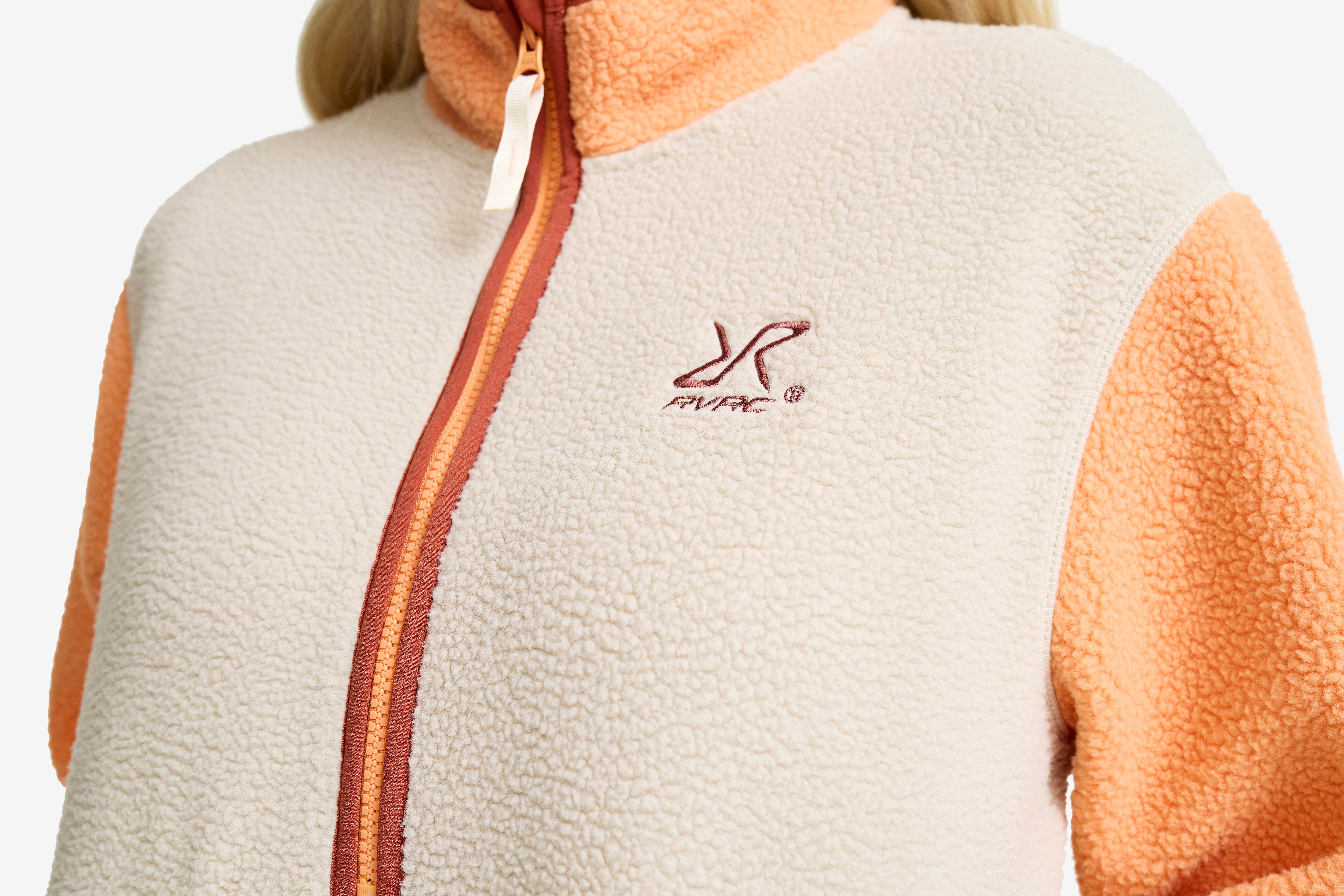 Canyon Half-zip Pile Fleece Dame Peach Fuzz/Copper Tan