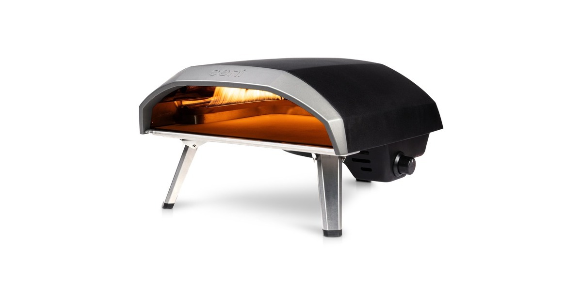 OoniKoda 16 Gas Powered Pizzaoven  (Zwart/roestvrij staal)