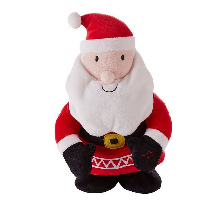 Peluche de Noël animée et musicale père Noël
