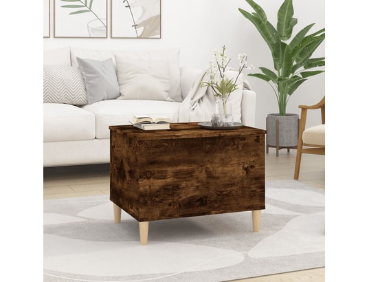 VIDAXL - Table basse chêne fumé 60x44,5x45 cm bois d'ingénierie