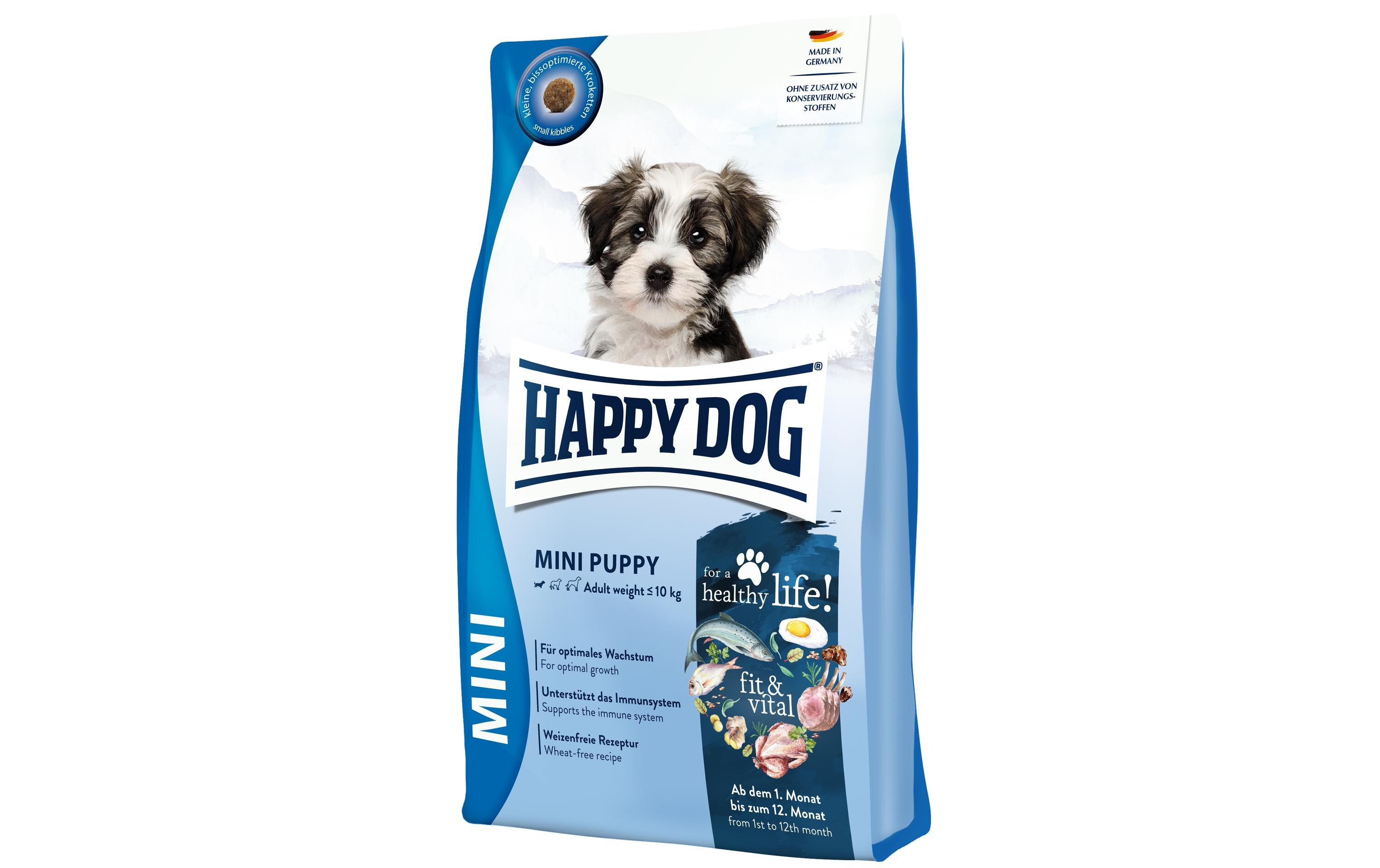 Trockenfutter Fit & vital Mini Puppy, 10 kgAlleinfuttermittel für Welpen und Junghunde kleiner Rassen bis 10 kg Erwachsenengewicht