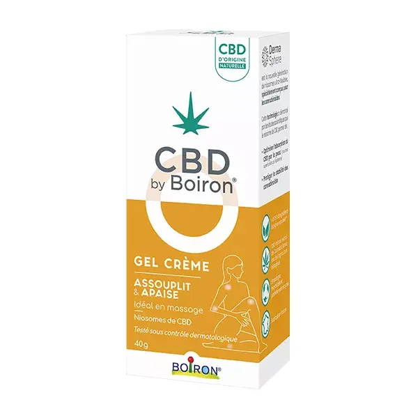 Creme em gel CBD da Boiron, suaviza e acalma, 40g