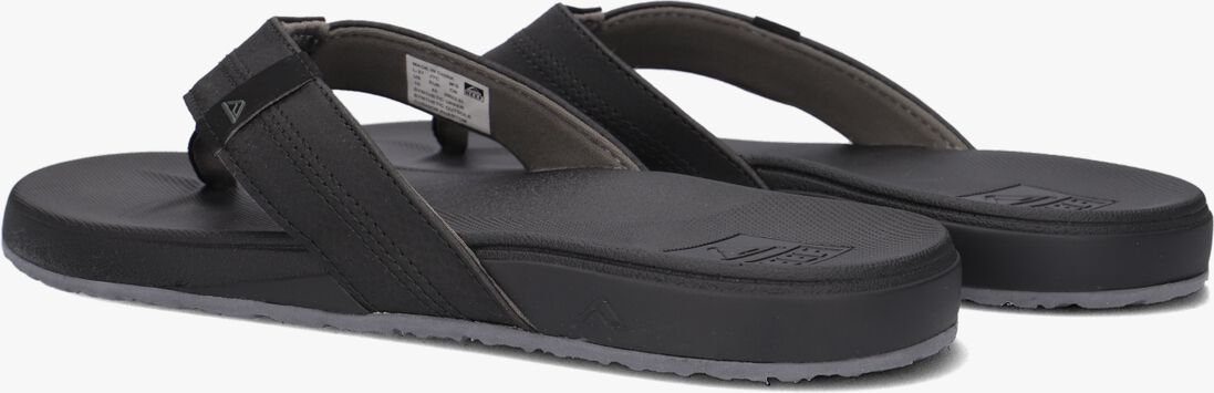 REEF zwarte reef teenslippers cushion bounce phantom