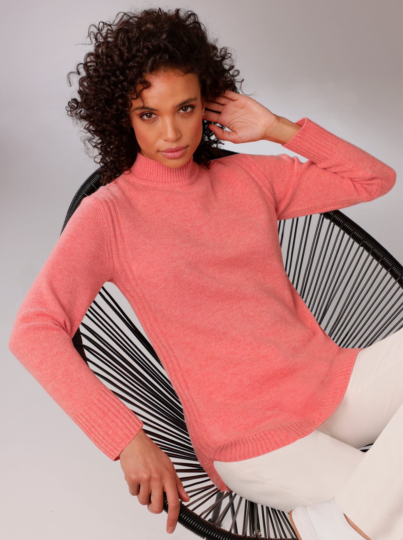 CREATION L PREMIUM Longpullover »Merino-Kaschmir-Pullover«