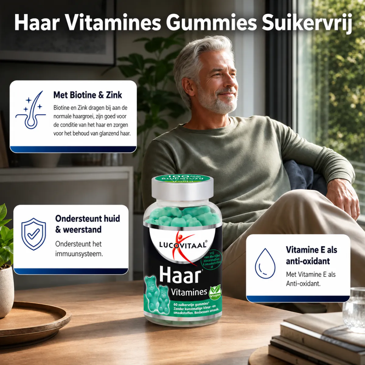 Haar Vitamines Gummies Suikervrij