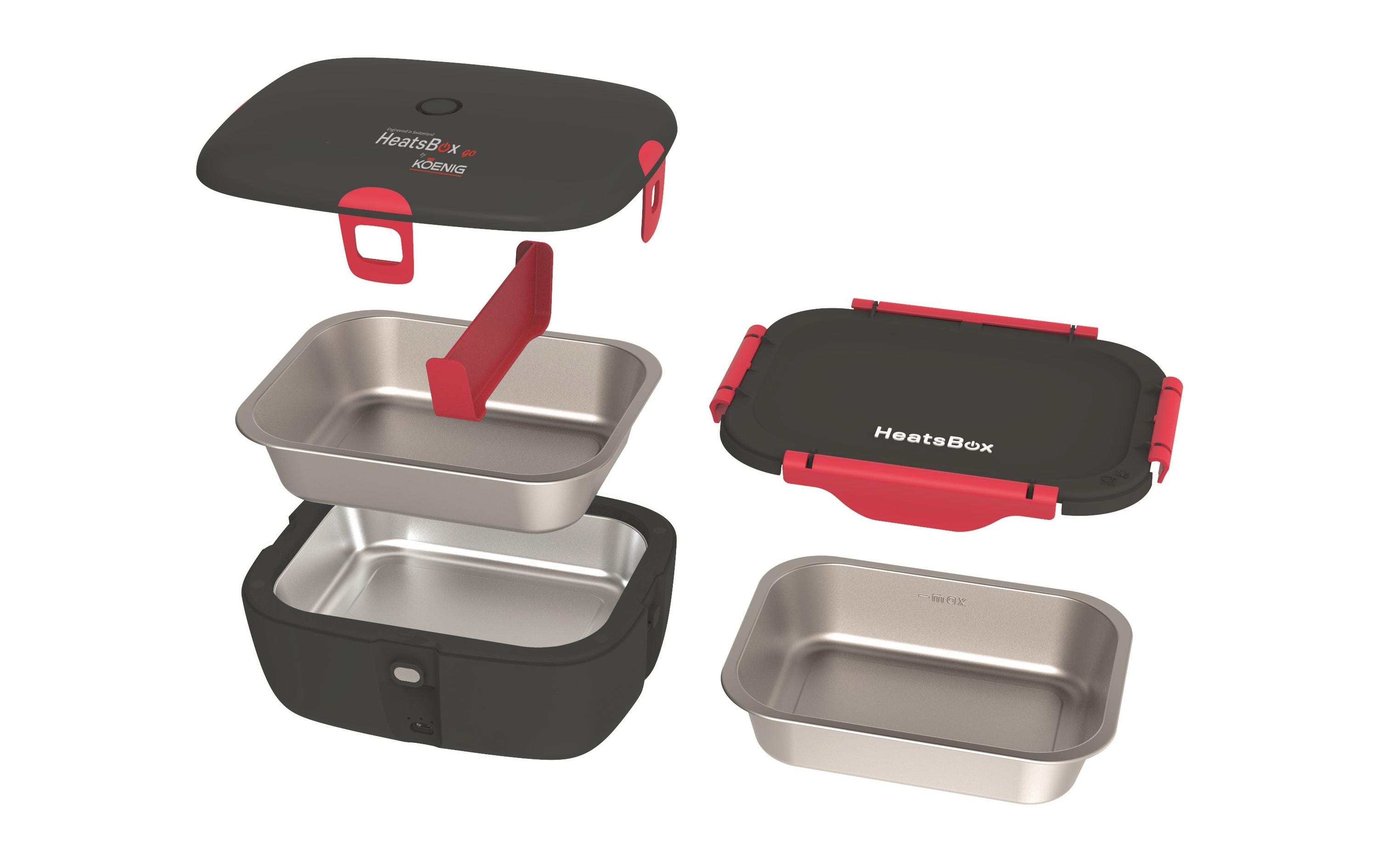 Lunchbox HeatsBox Go 925 ml, Grau<br>Warmhaltebox