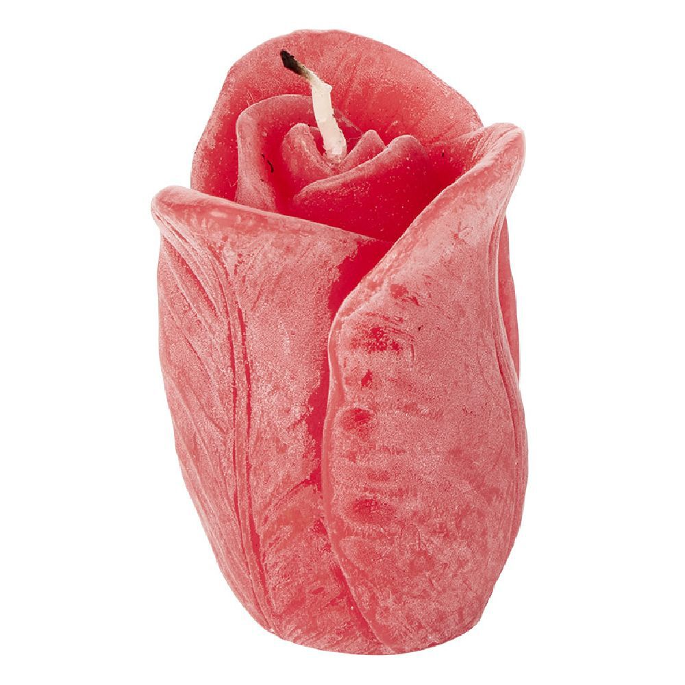 Bougie en forme de rose H6 cm