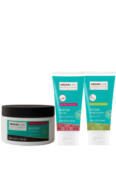 Trio hydratant & nourrissant - Huile d'argan - Corps, mains & pieds