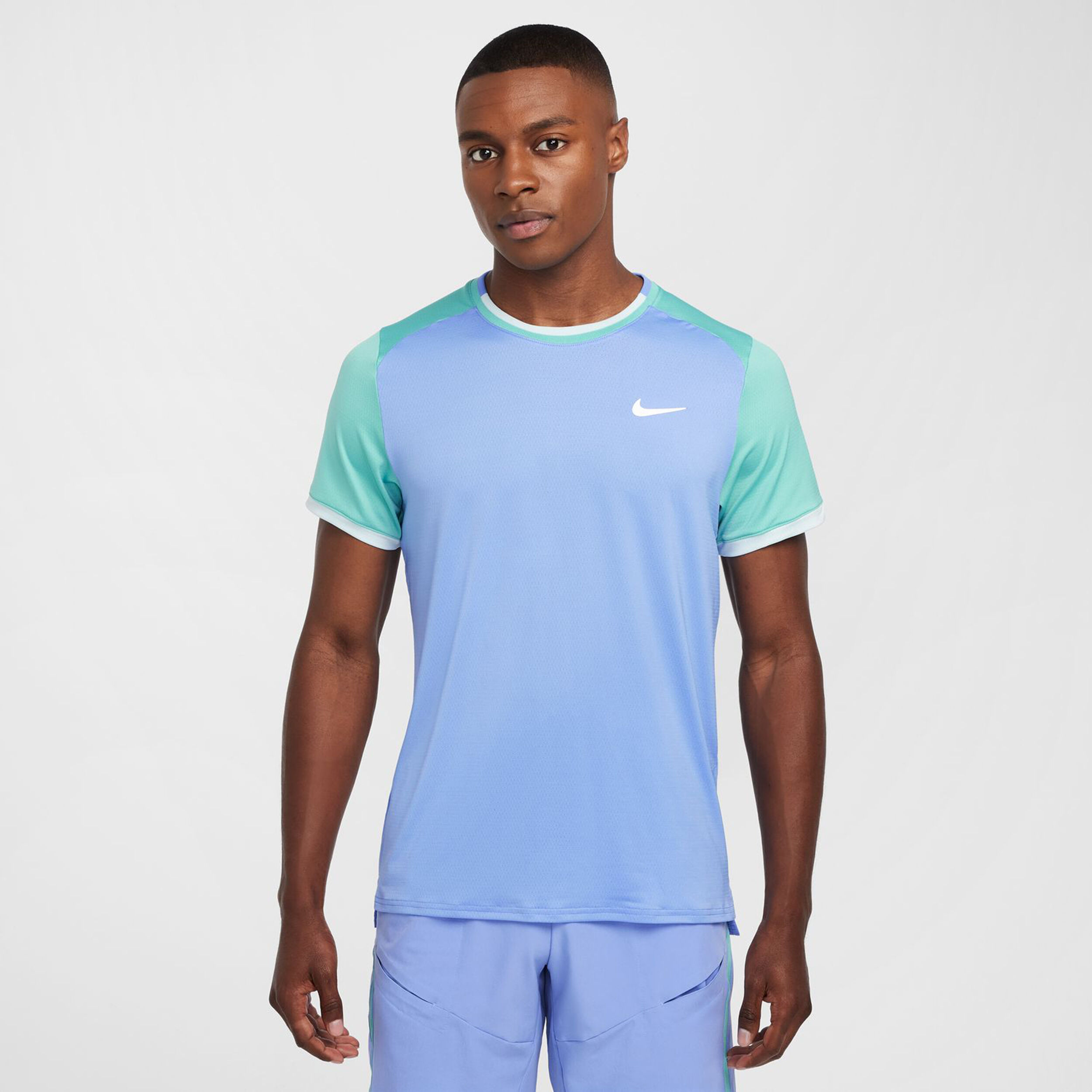 Nike Court Dri-Fit Advantage T-shirt Hommes - Bleu Clair , Mint