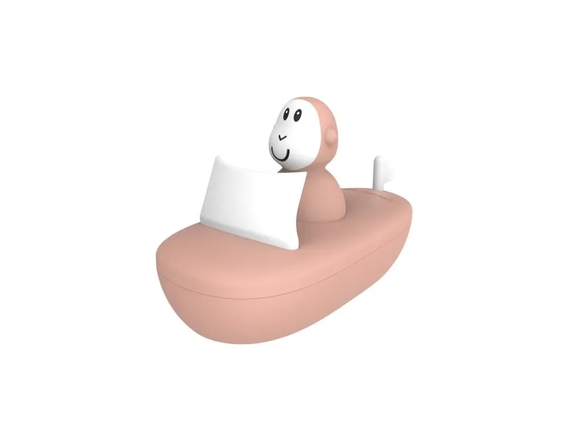 Matchstick Monkey Bathtime Playset Dusty Pink